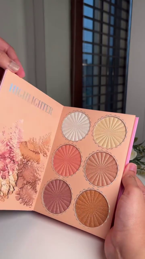 Ultimate All-in-One Makeup Palette with Eye Shadow, Highlighter, Blush, and Bronzer for Versatile Glam Looks – A Complete Cosmetic Collection in One Elegant Set - Image 2