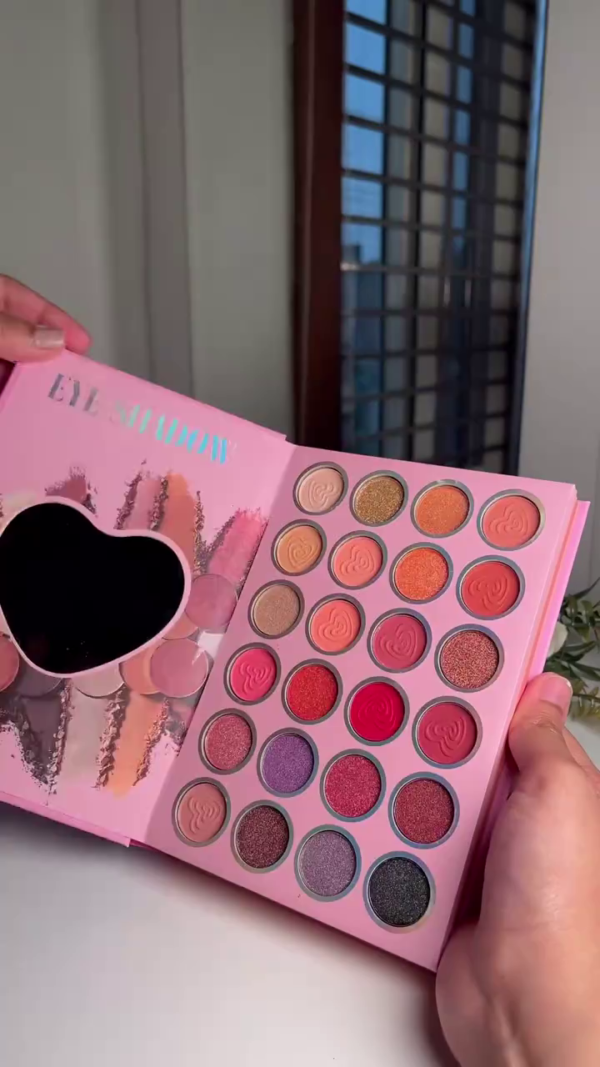 Ultimate All-in-One Makeup Palette with Eye Shadow, Highlighter, Blush, and Bronzer for Versatile Glam Looks – A Complete Cosmetic Collection in One Elegant Set