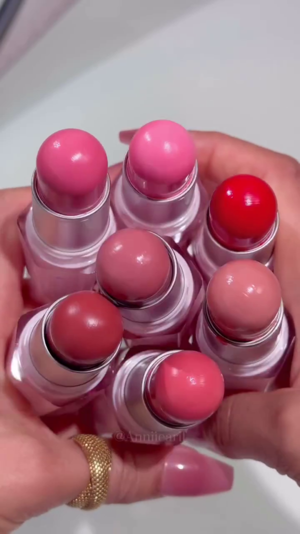 Hydrating Multi-Shade Cream Blush Sticks Set – Lightweight, Blendable Formula for a Natural Dewy Finish in Pink, Rose, Coral, Nude, and Red Tones – Perfect for Everyday Wear on Cheeks and Lips - Image 2