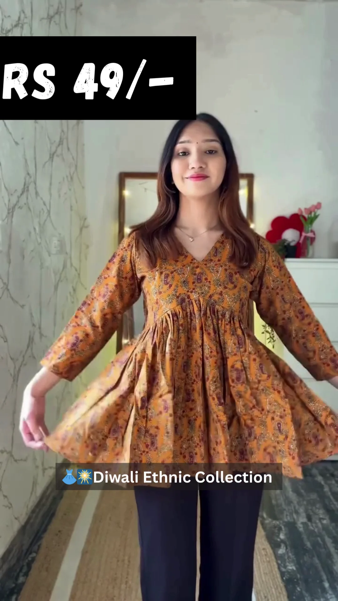 Beautiful Lavender Organza Saree with Mirror and Thread Work Border - Image 2