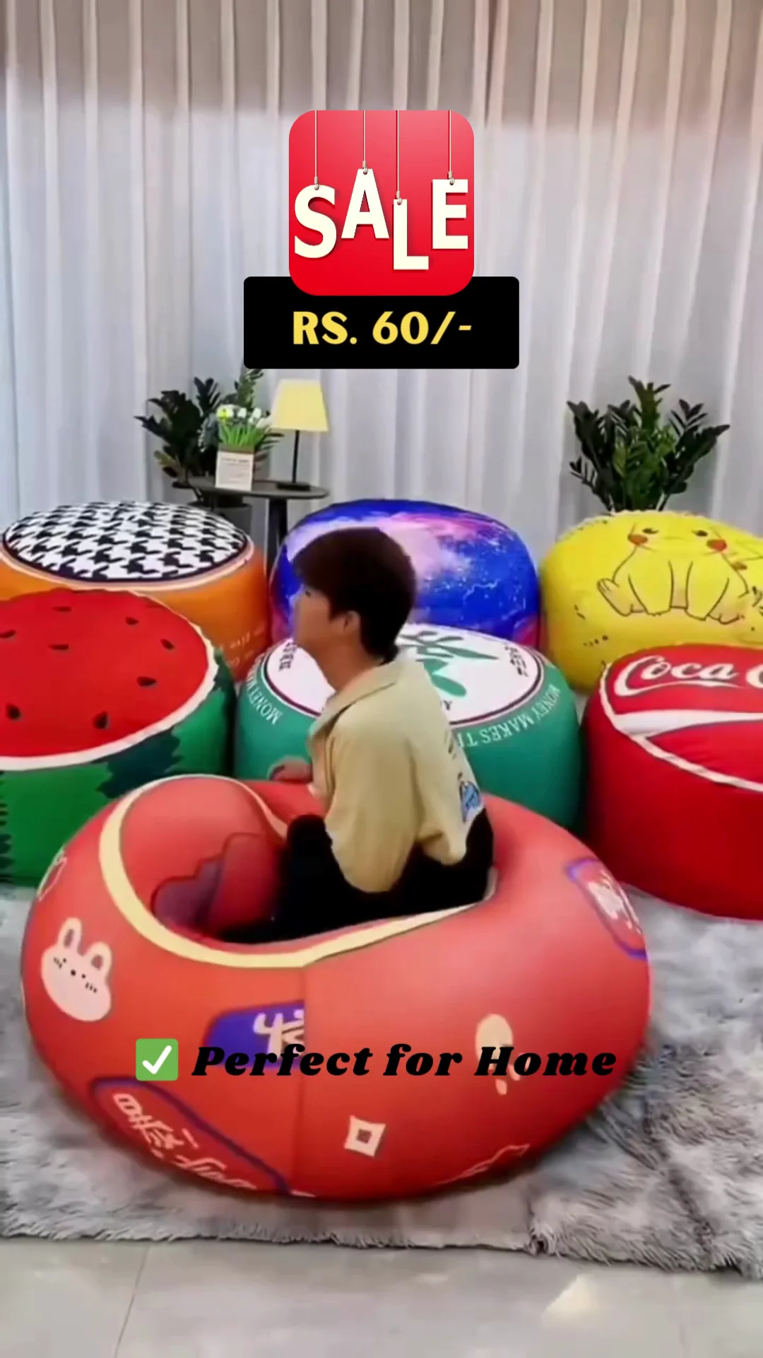 Comfortable Home Ball Sofa / Bean Bag Chair | Soft & Plush Seating for Living Room, Bedroom & Lounge | Stylish Relaxation Furniture