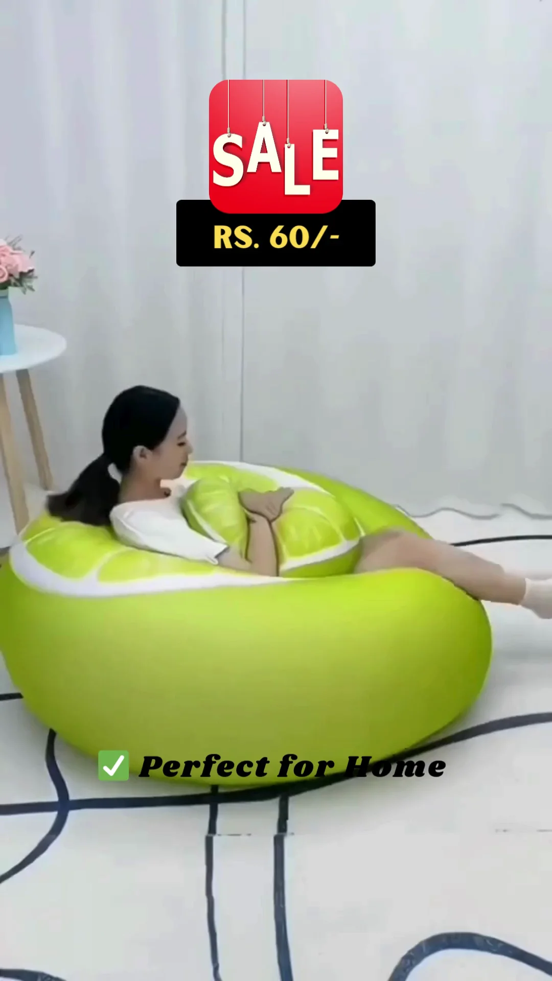 Comfortable Home Ball Sofa / Bean Bag Chair | Soft & Plush Seating for Living Room, Bedroom & Lounge | Stylish Relaxation Furniture - Image 2